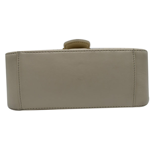 GUCCI GG Marmont Mini Top Handle Shoulder Bag White 547260