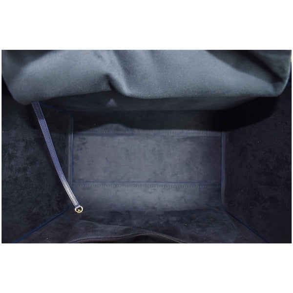 Chanel Deauville Studded Caviar Tote Shoulder Bag interior