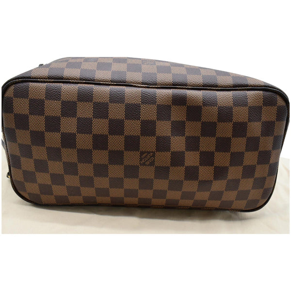 LOUIS VUITTON Neverfull MM Damier Ebene Tote Bag Brown