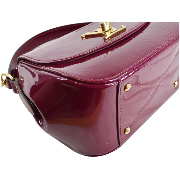 LOUIS VUITTON Pasadena Vernis Patent Leather Shoulder Bag Magenta