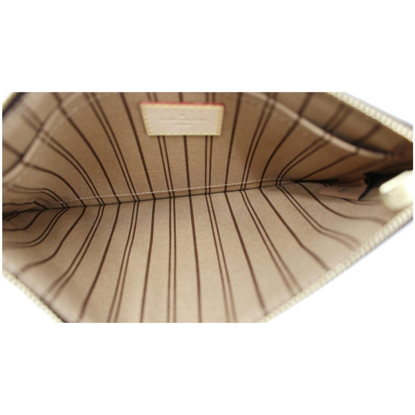 LOUIS VUITTON  Neverfull GM Monogram Canvas Pochette Wristlet Pouch Brown