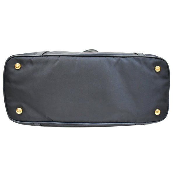 PRADA Tessuto Saffiano Nylon Tote Shoulder Bag Blue