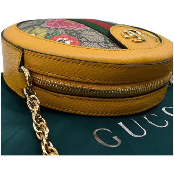 Gucci Ophidia Mini Flora GG Round Web Crossbody Bag
