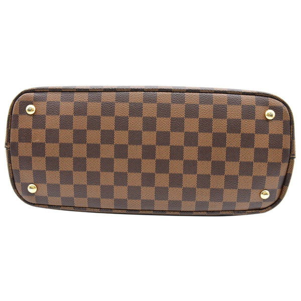 Louis Vuitton Kensington Damier Ebene Shoulder Bag with protection feet