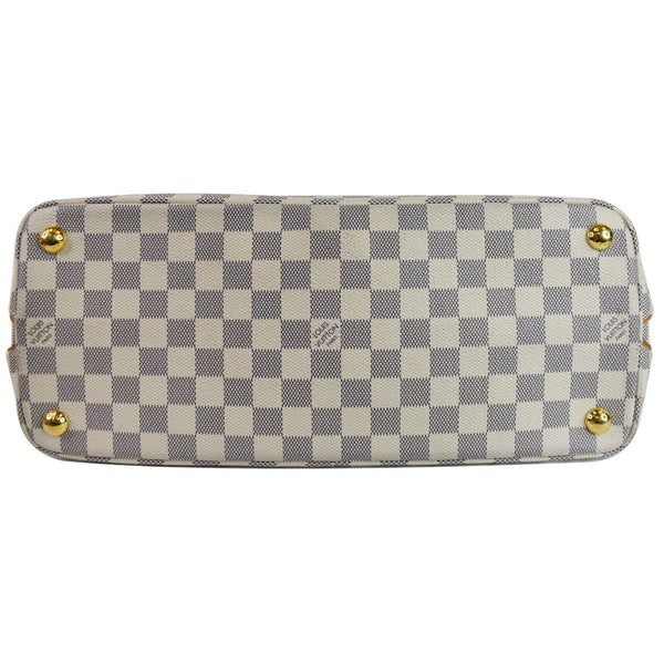 LOUIS VUITTON Calvi Damier Azur Shoulder Bag White