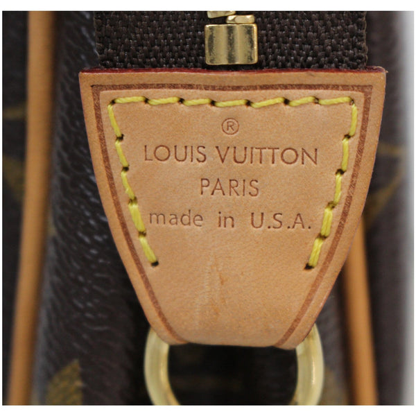 Engraved Louis Vuitton Pochette Eva Monogram Canvas Bag