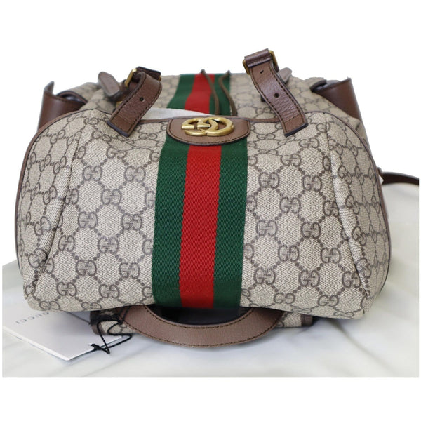 Gucci Ophidia GG Medium Supreme Canvas Backpack Bag - top side