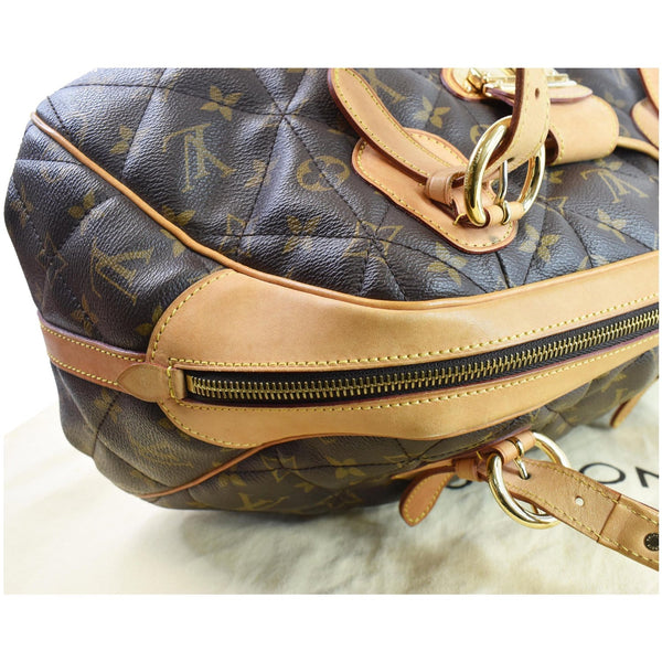 LOUIS VUITTON Etoile Bowling Monogram Canvas Satchel Bag Brown