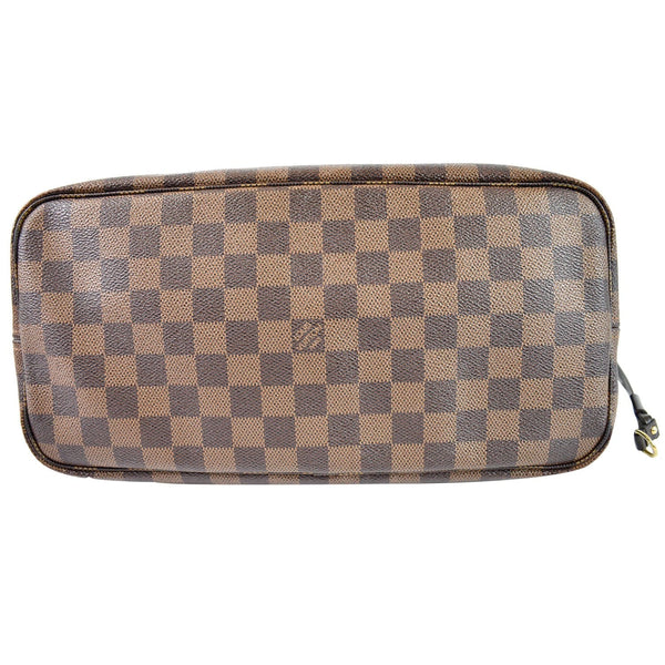 Louis Vuitton Neverfull MM Damier Ebene Shoulder Bag bottom preview