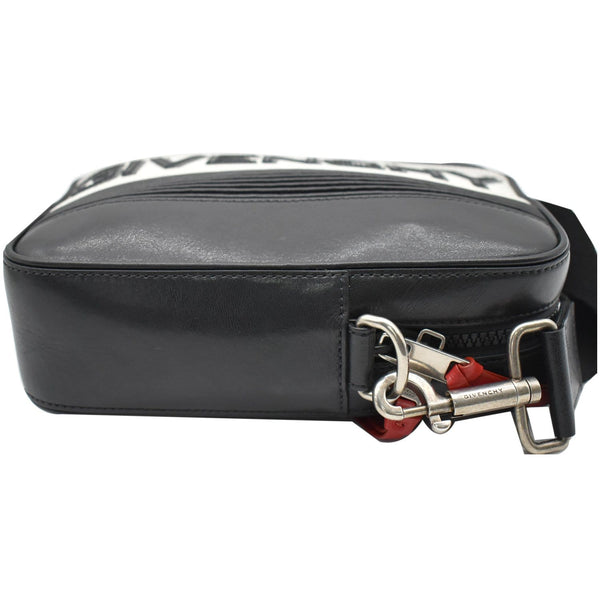 GIVENCHY MC3 Logo Leather Crossbody Bag Black