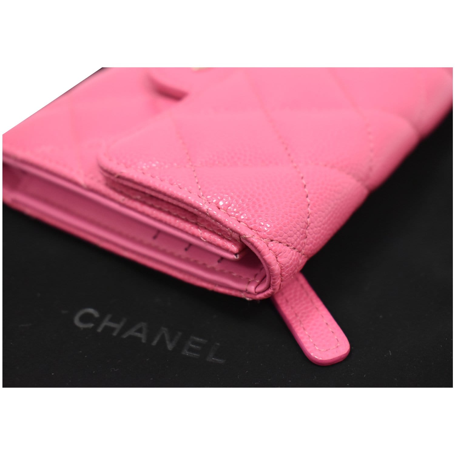 Chanel Caviar Quilted Flap Card Holder Wallet