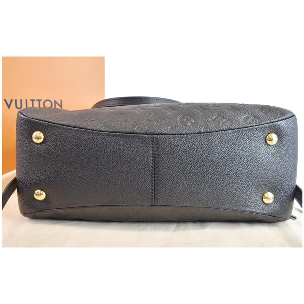 LOUIS VUITTON Ponthieu MM Monogram Empreinte Leather Shoulder Bag Black