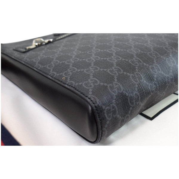 GUCCI GG Supreme Square Messenger Bag Black 474137