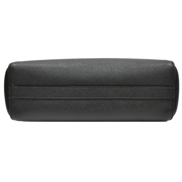 PRADA Borsa A Mano Saffiano Leather Tote Shoulder Bag Black