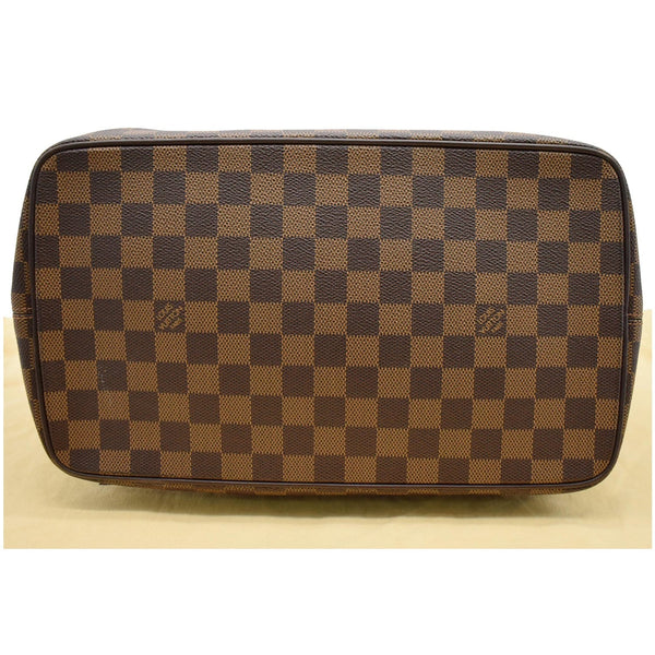 LOUIS VUITTON Saleya MM Damier Ebene Tote Bag Brown