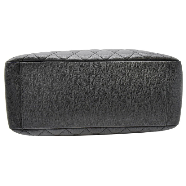 CHANEL Grand Shopping GST Caviar Leather Tote Bag Black