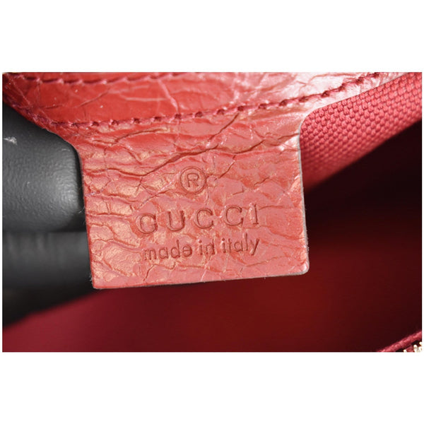 Gucci Soft Backpack Calfskin Leather Duffle Bag Red made in Italy