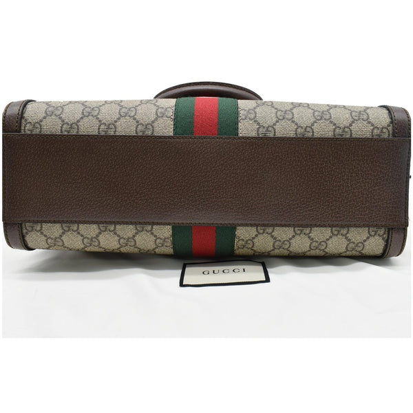 GUCCI Ophidia GG Canvas Medium Top Handle Shoulder Bag Beige 524532