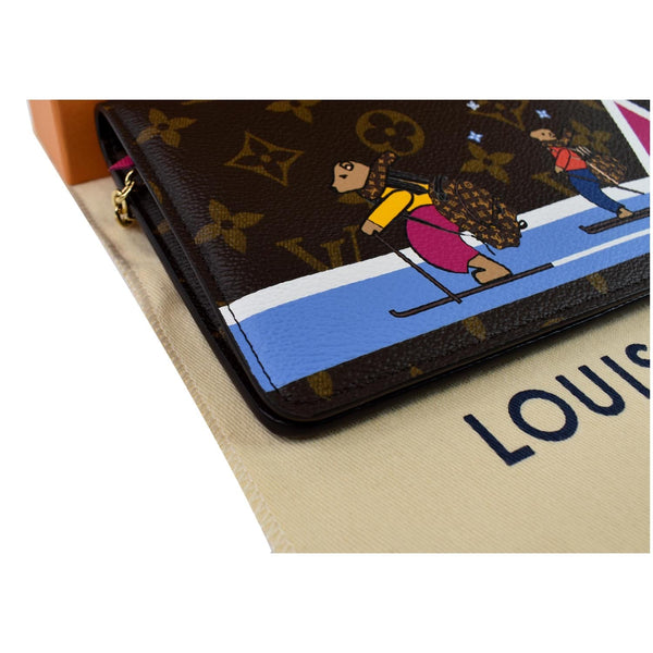 Louis Vuitton Weekend Pochette Monogram Canvas Clutch pouch