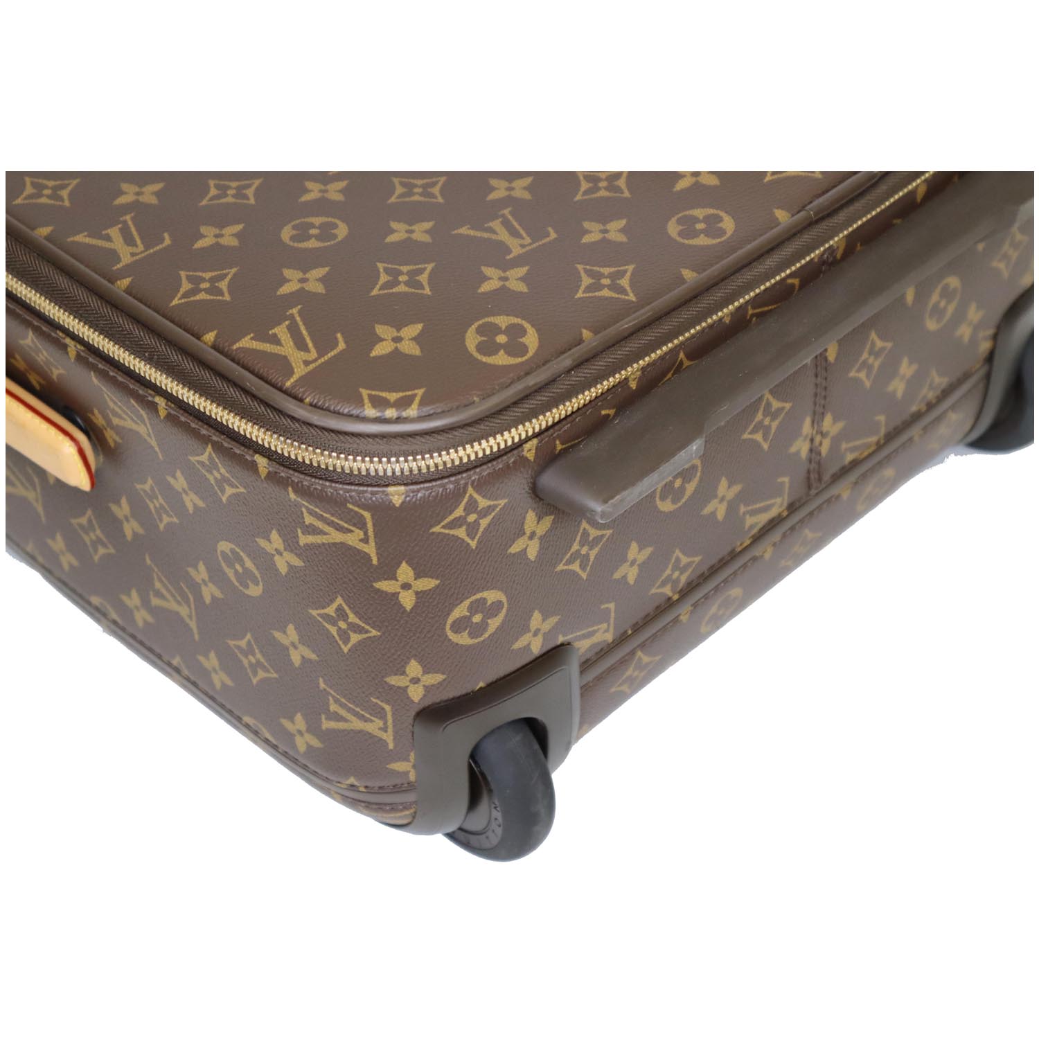 Louis Vuitton Pegase 70 rolling suitcase, brown monogram canvas