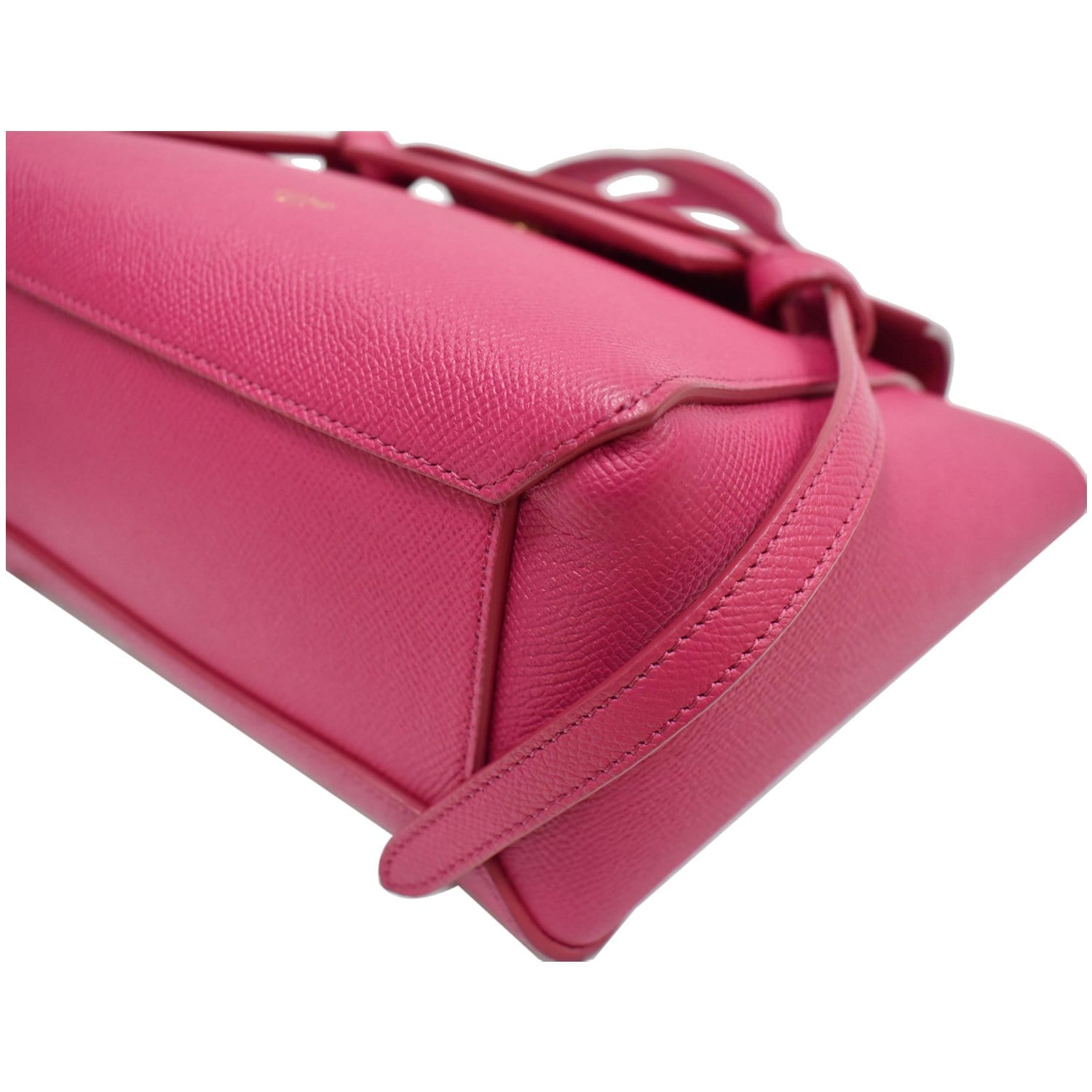 Celine Belt Bag Textured Leather Micro Pink 2383113