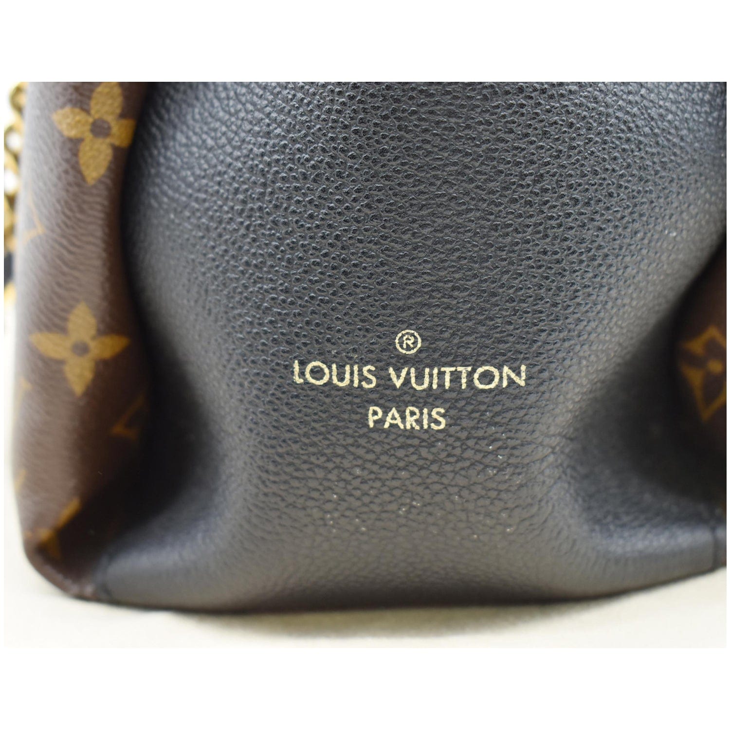 Louis Vuitton Surène Shoulder Bag MM Black Leather Monogram