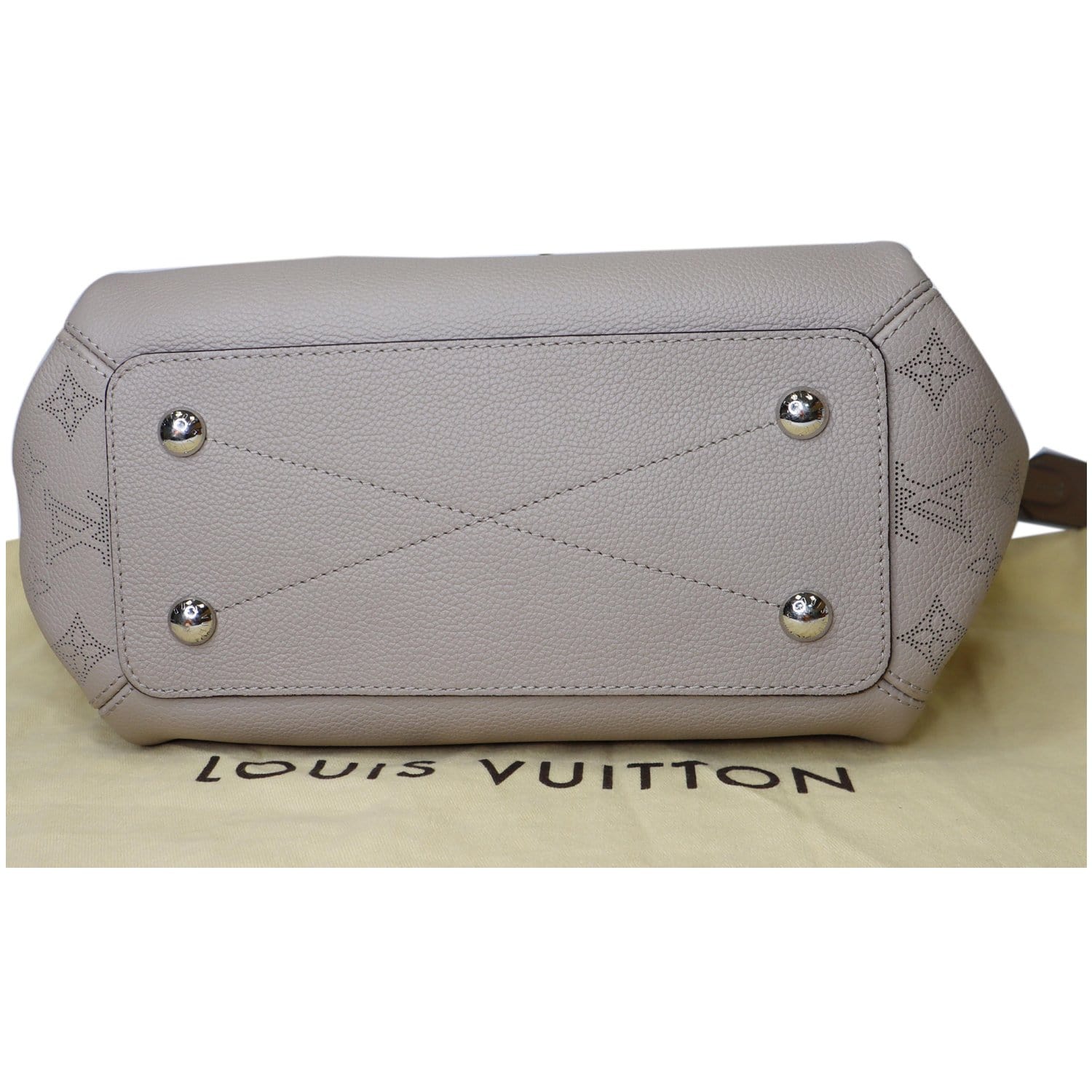 Louis Vuitton Galet Monogram Mahina Leather Hina MM Bag Louis Vuitton
