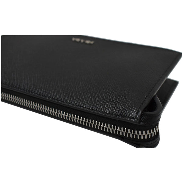 Prada Saffiano Leather Phone Pouch Bag - close view