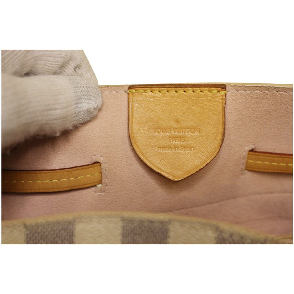 Engraved Louis Vuitton Girolata Damier Azur Shoulder Bag