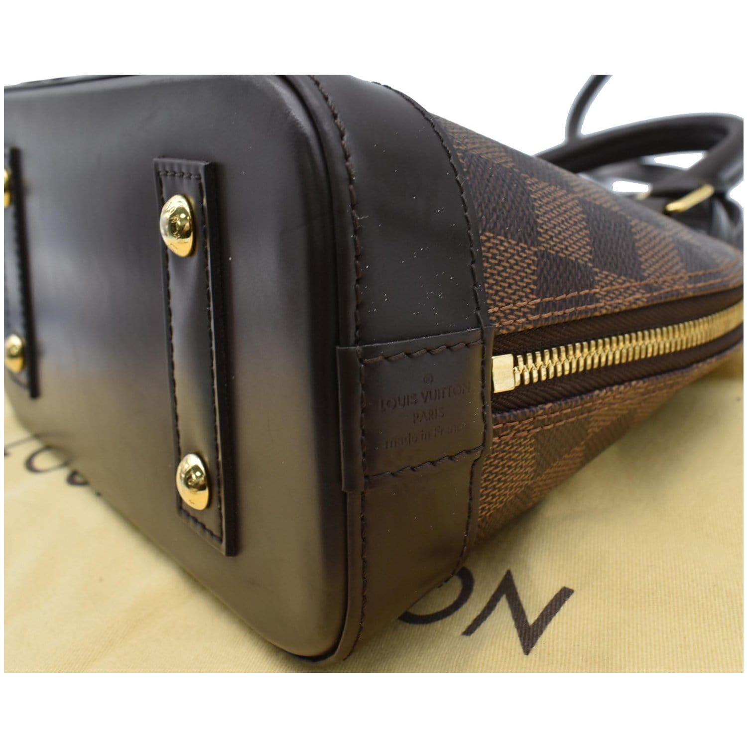 Louis Vuitton Damier Ebene Alma BB - Brown Handle Bags, Handbags