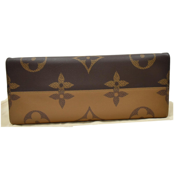 LOUIS VUITTON Onthego GM Reverse Monogram Canvas Tote Shoulder Bag Brown
