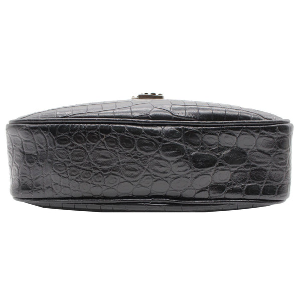 Yves Saint Laurent Lou Crocodile Leather Crossbody Bag 