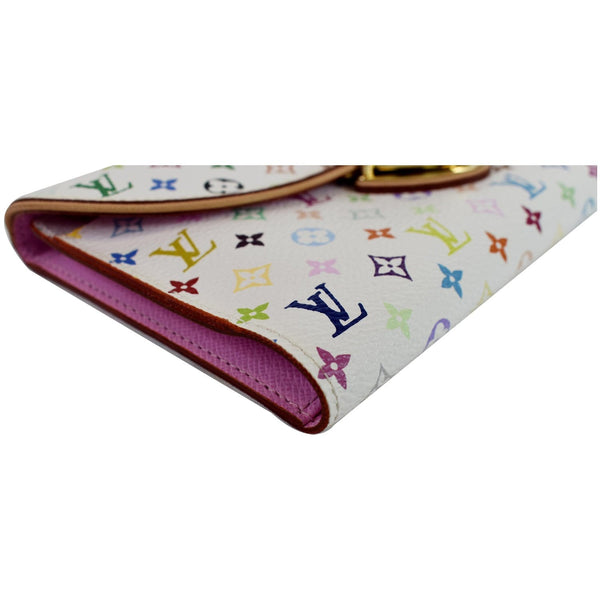 LOUIS VUITTON Eugenie Multicolor Monogram Wallet White