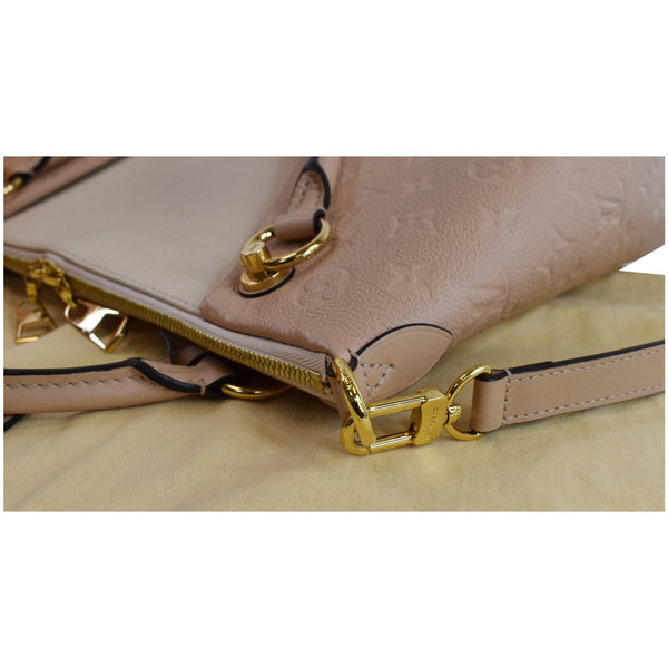 Louis Vuitton V MM Monogram Empreinte Tote Shoulder Bag - rose color