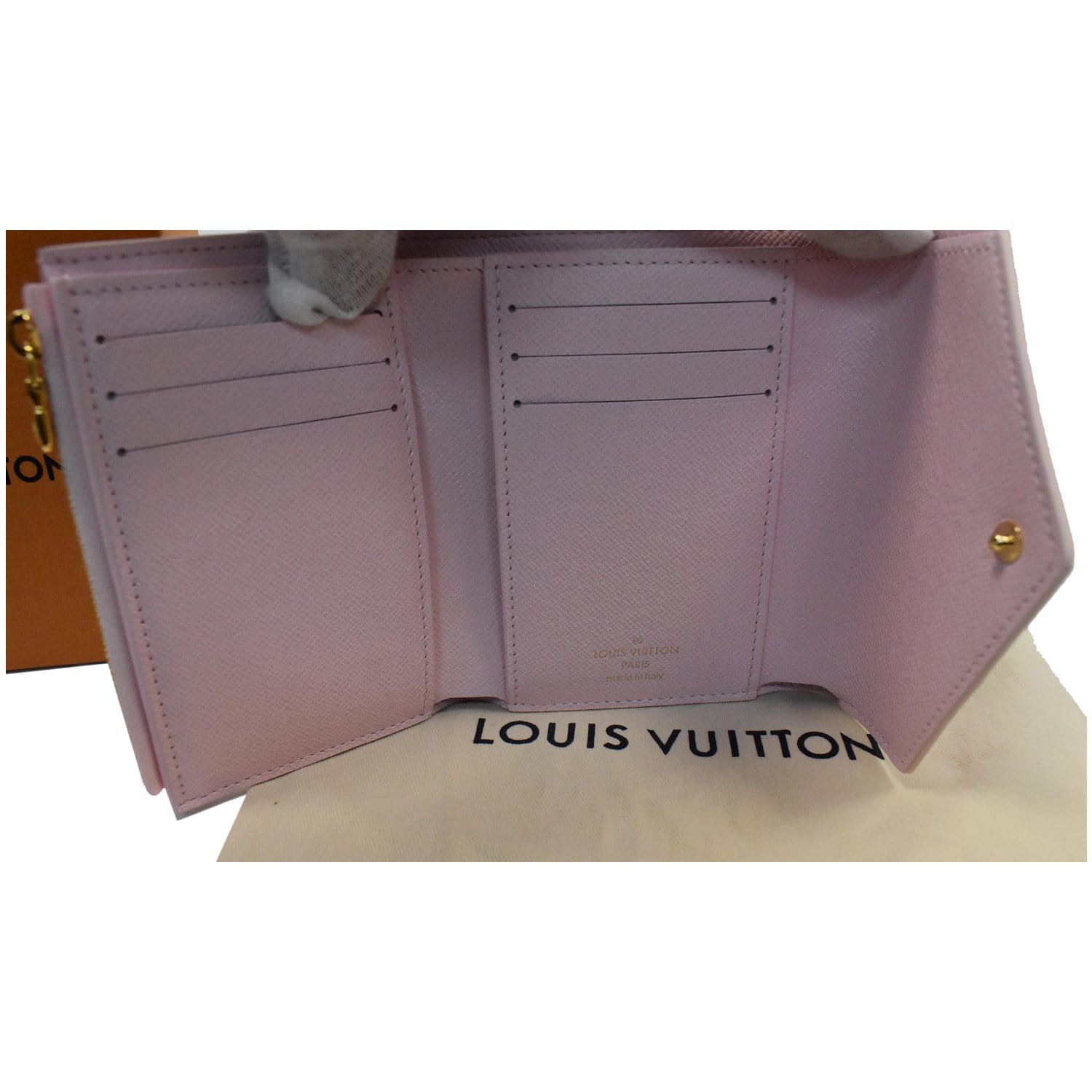 ❤️LOUIS VUITTON Victorine Wallet Coin Trifold Monogram Light Pink, HOT  RARE!🔥