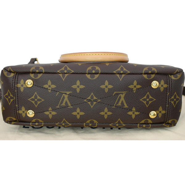 LOUIS VUITTON Pallas BB Monogram Canvas Satchel Crossbody Bag Brown