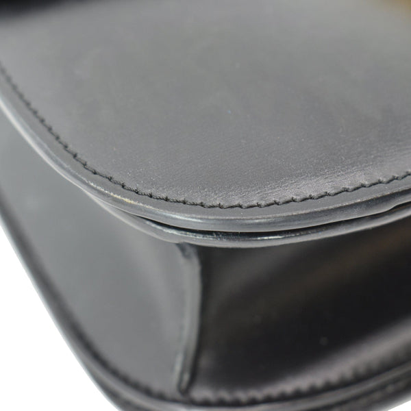 CELINE Classic Box Medium Calfskin Leather Crossbody Bag Black