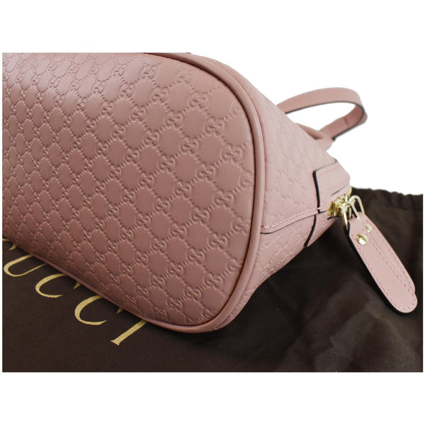 GUCCI Mini Dome Micro Guccissima Leather Shoulder Bag Pink 449654