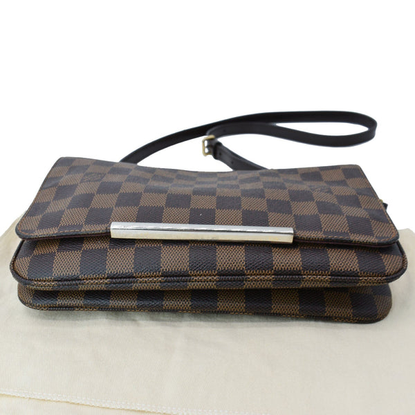 LOUIS VUITTON Hoxton PM Damier Ebene Crossbody Bag Brown