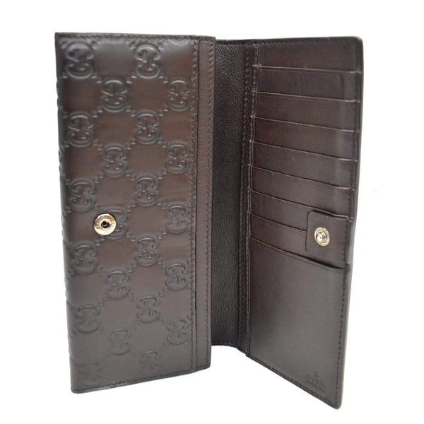 Gucci Guccissima Continental Flap Wallet - opened view '| Shop at DDH