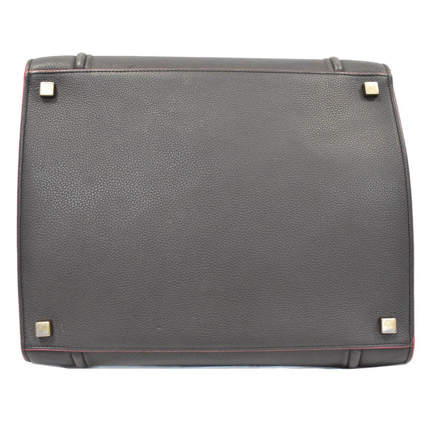 CELINE Luggage Phantom Medium Leather Tote Bag Black