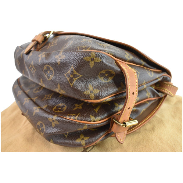 LOUIS VUITTON Saumur 30 Monogram Canvas Shoulder Bag Brown