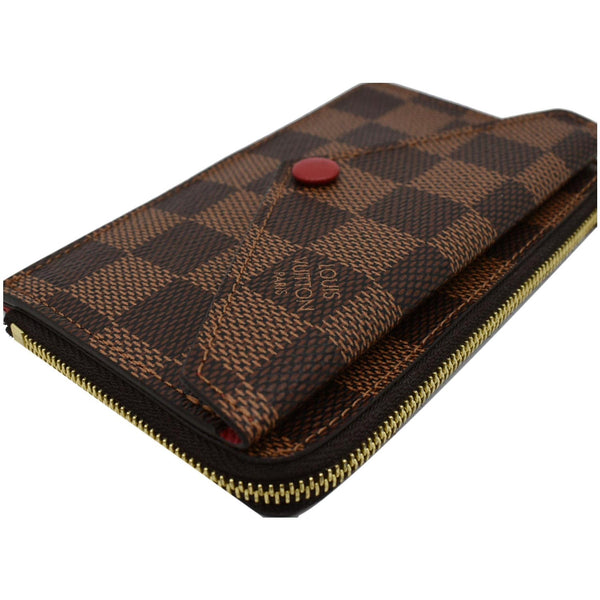 LOUIS VUITTON Damier Ebene Recto Verso Card Holder Brown