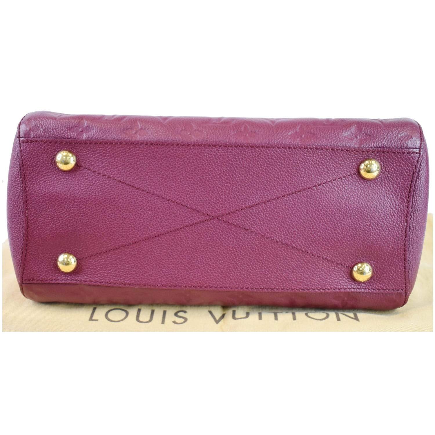 Louis Vuitton M41196 Montaigne MM Satchel Monogram Empreinte Amplant Pink  Berry