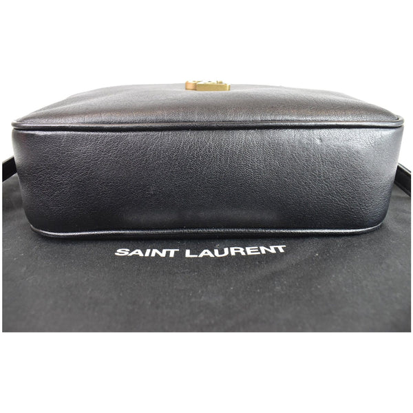 YVES SAINT LAURENT Lou Camera Monogram Leather Shoulder Bag Black
