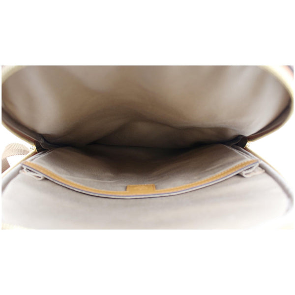 MCM Stark Medium Visetos Monogram Canvas Backpack Bag Cognac Red