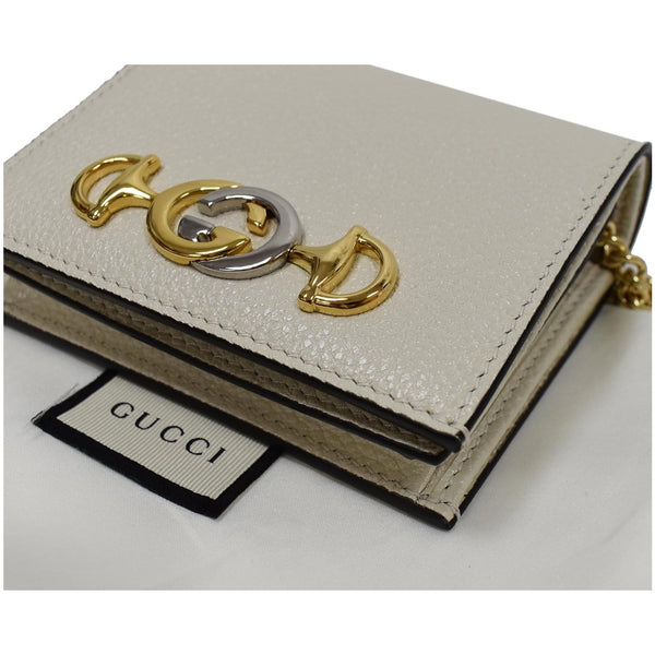 Preloved Gucci Zumi Mini Grainy Leather Chain Wallet