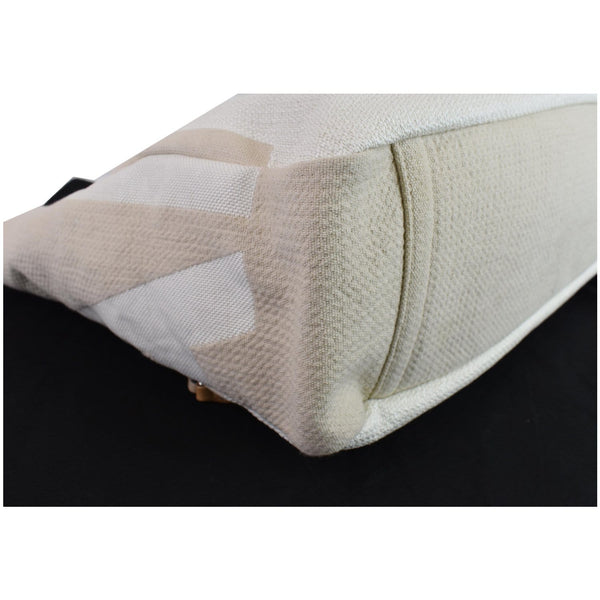 Chanel 18P Deauville 2Way Logo Chain Shopping Bag Beige skin