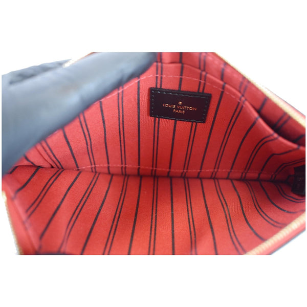 Louis Vuitton World Tour Pochette Monogram Canvas Bag - red interior