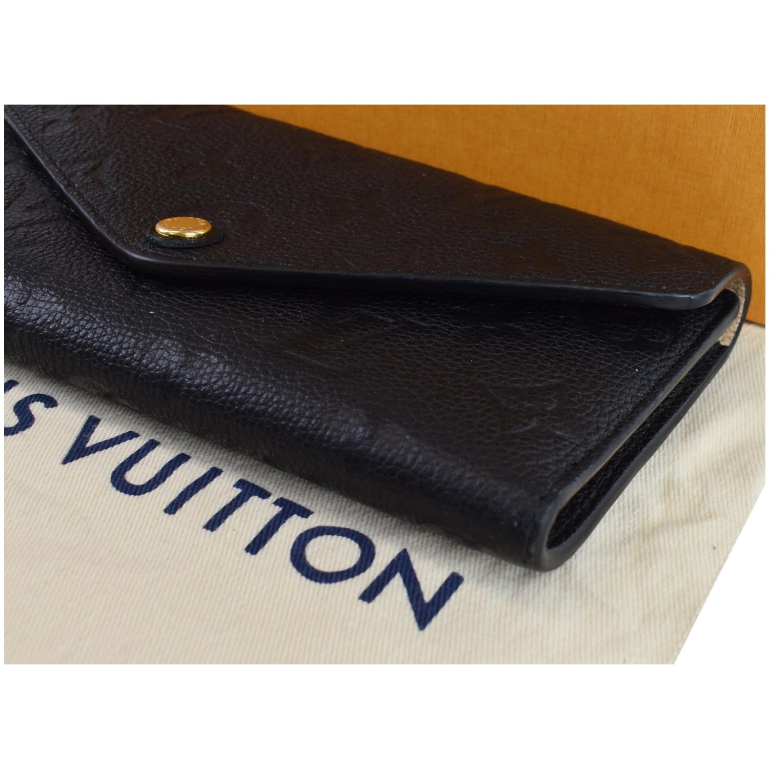 Louis Vuitton Josephine Empreinte Leather Wallet Black